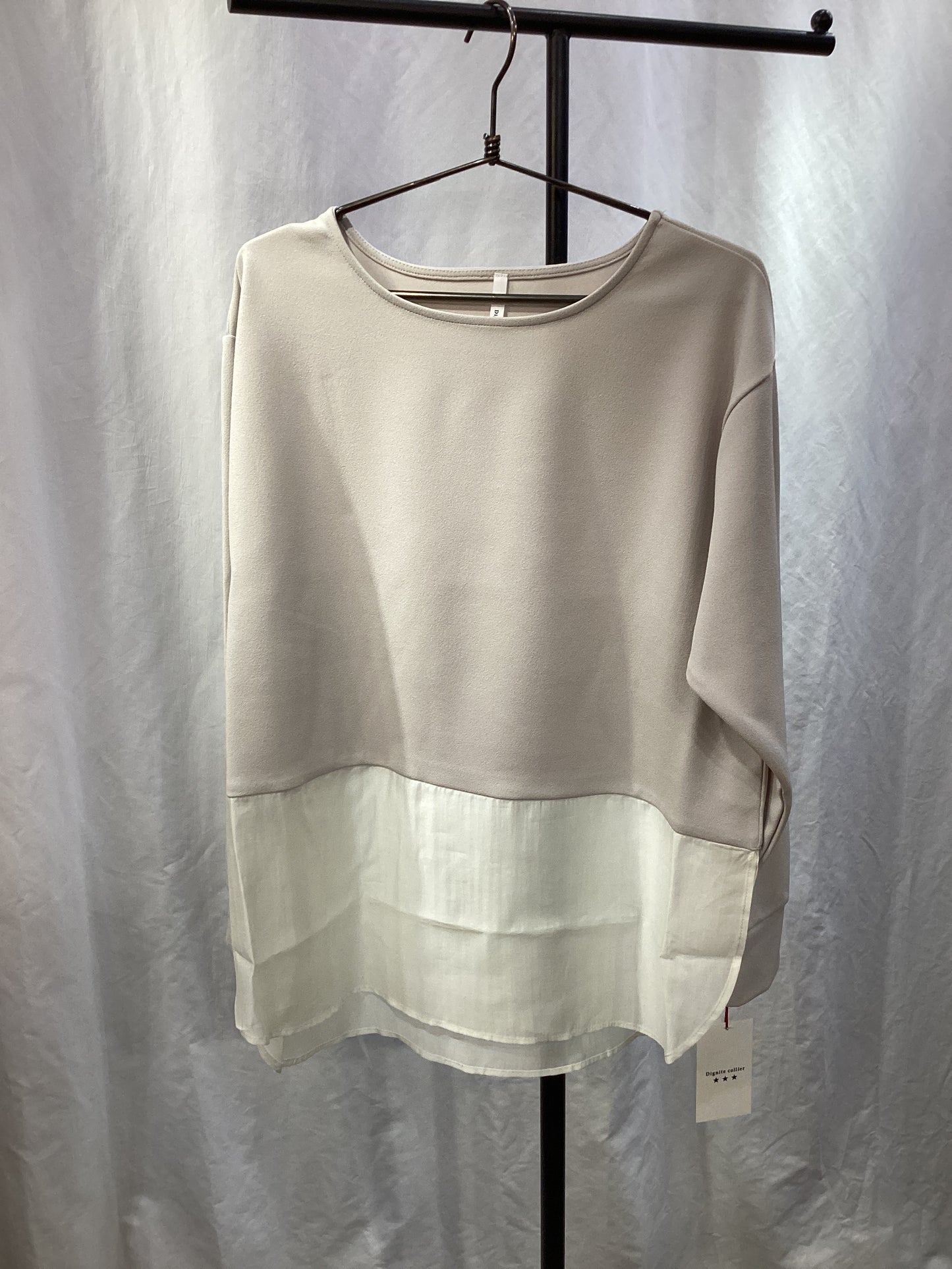 ☆Dignite collier シアー切替長袖PO