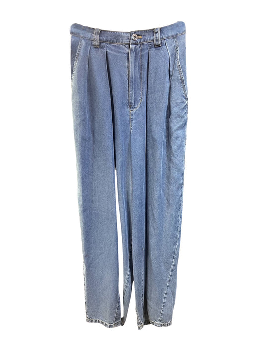 ☆予約ayaneテンセルデニムタックバレルレッグパンツ4月中〜末納期【即日決済で次から使える10%還元クーポンがもらえます】