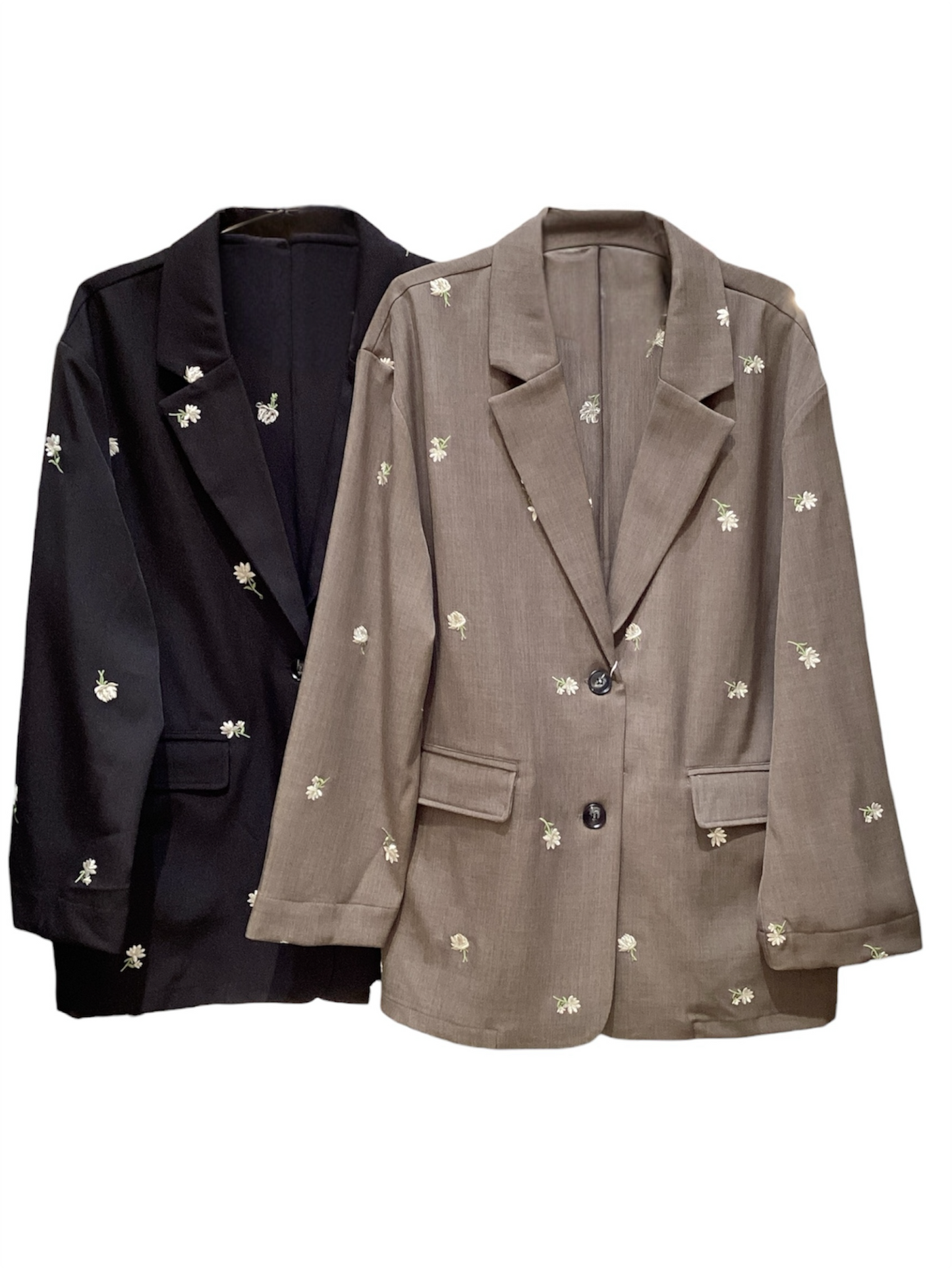 ◎小花柄刺繍テーラードジャケット