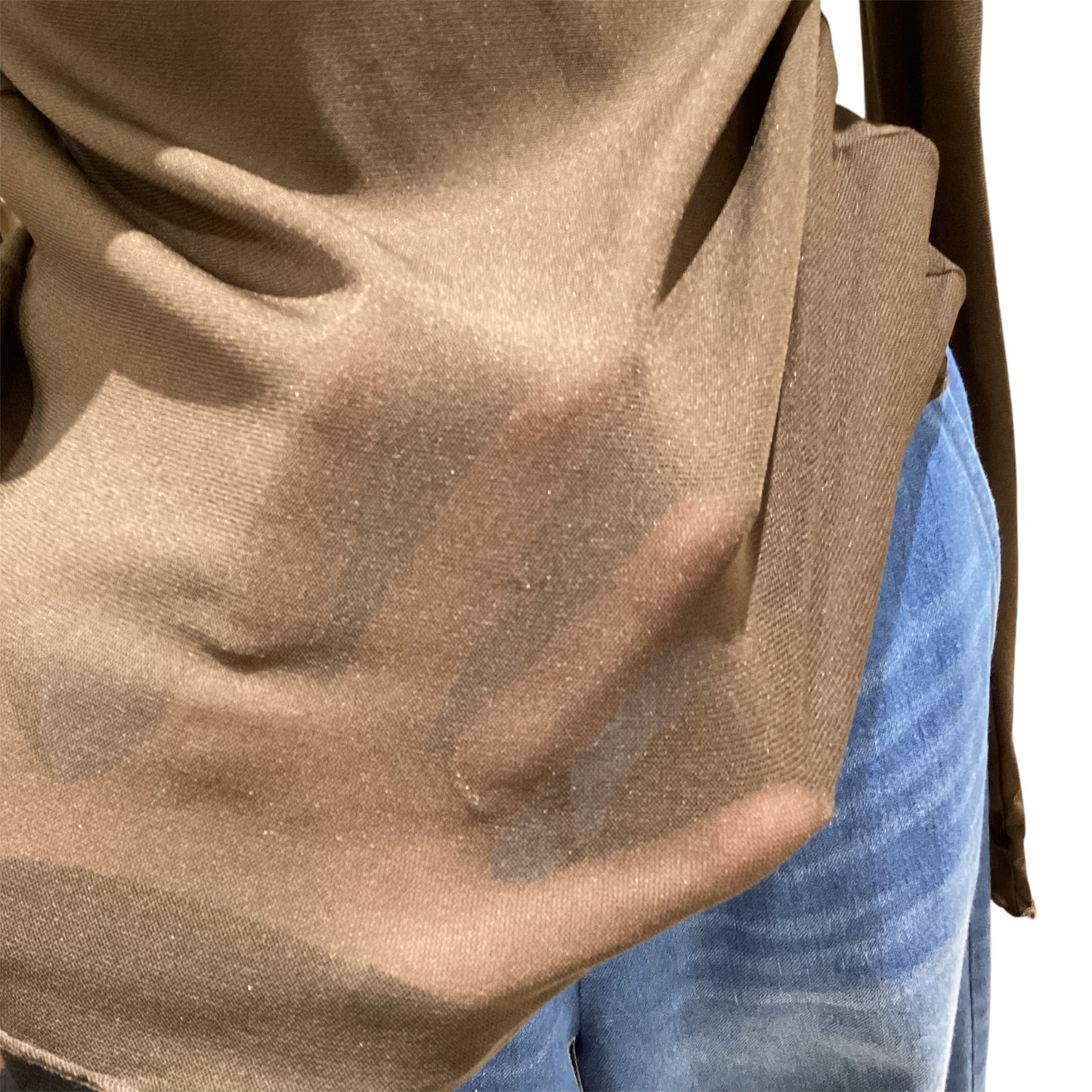 ◎袖コード刺繍ハイネックPO