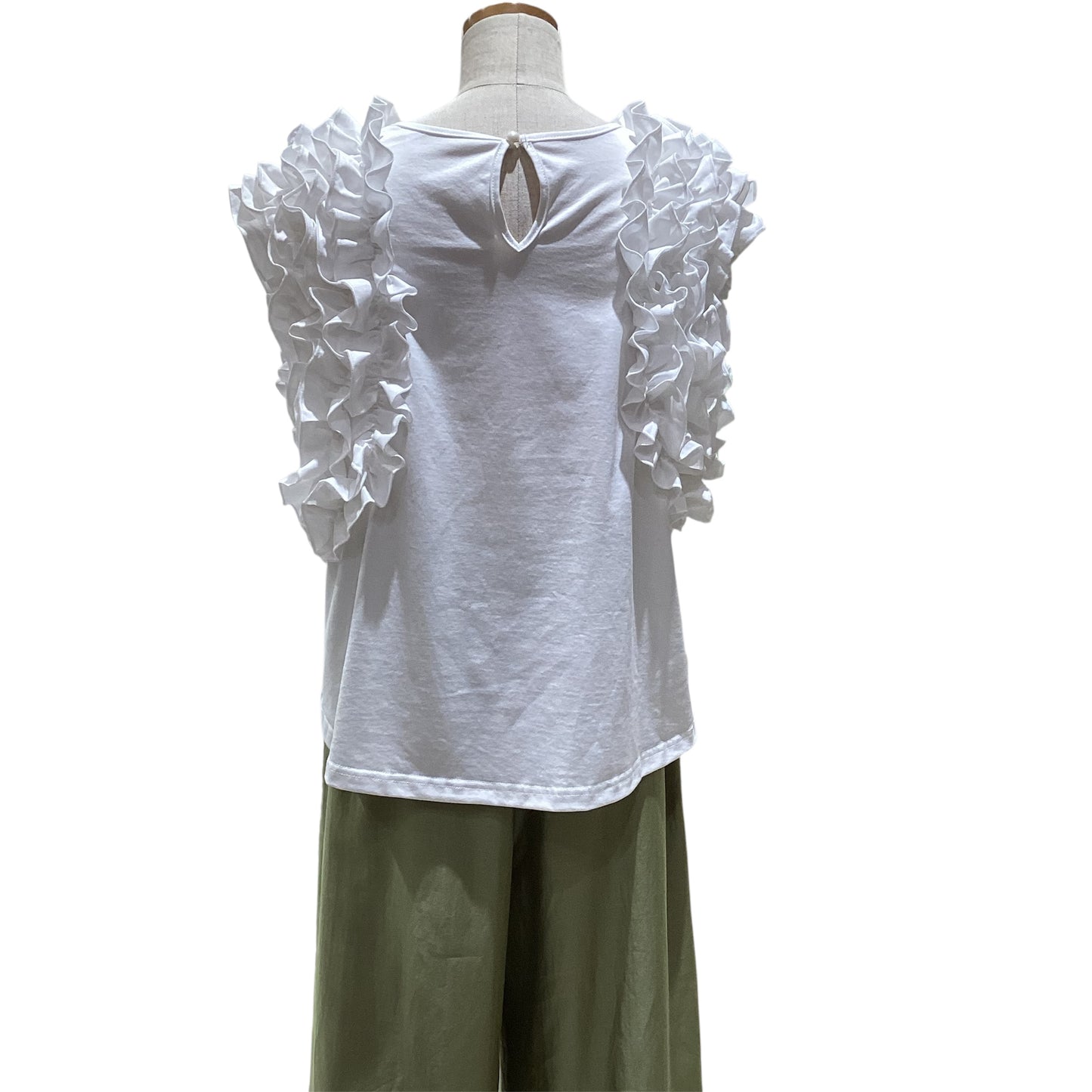 ◎フリルデザインノースリTOPS
