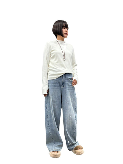 【予約商品11月末〜12月初】ayane ハイネックリブロンT