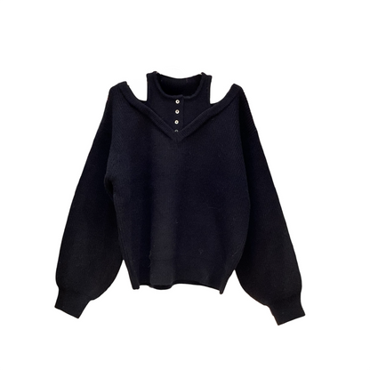 ◎【再入荷】タンクレイヤード風肩開きPO