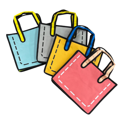 だまし絵ステッチキャンバスBAG(大)