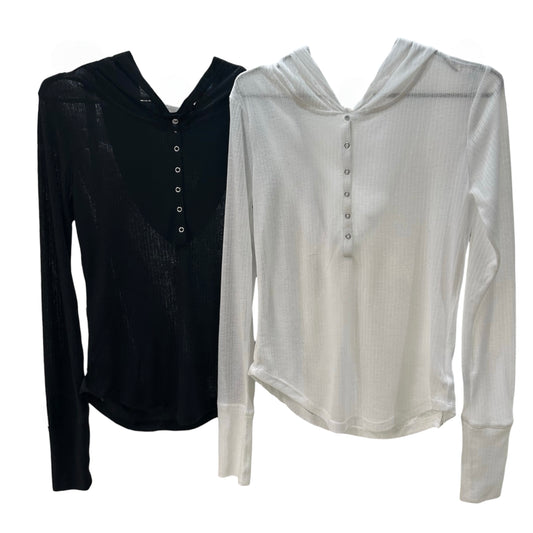 ◎無地シアーフーディーロンT