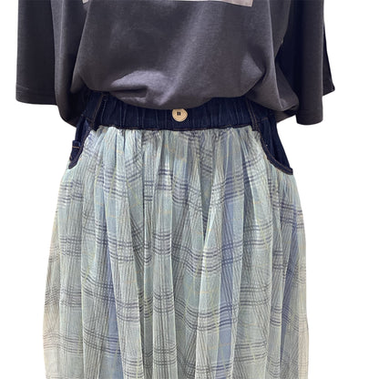 ◎チェックチュールロングSK