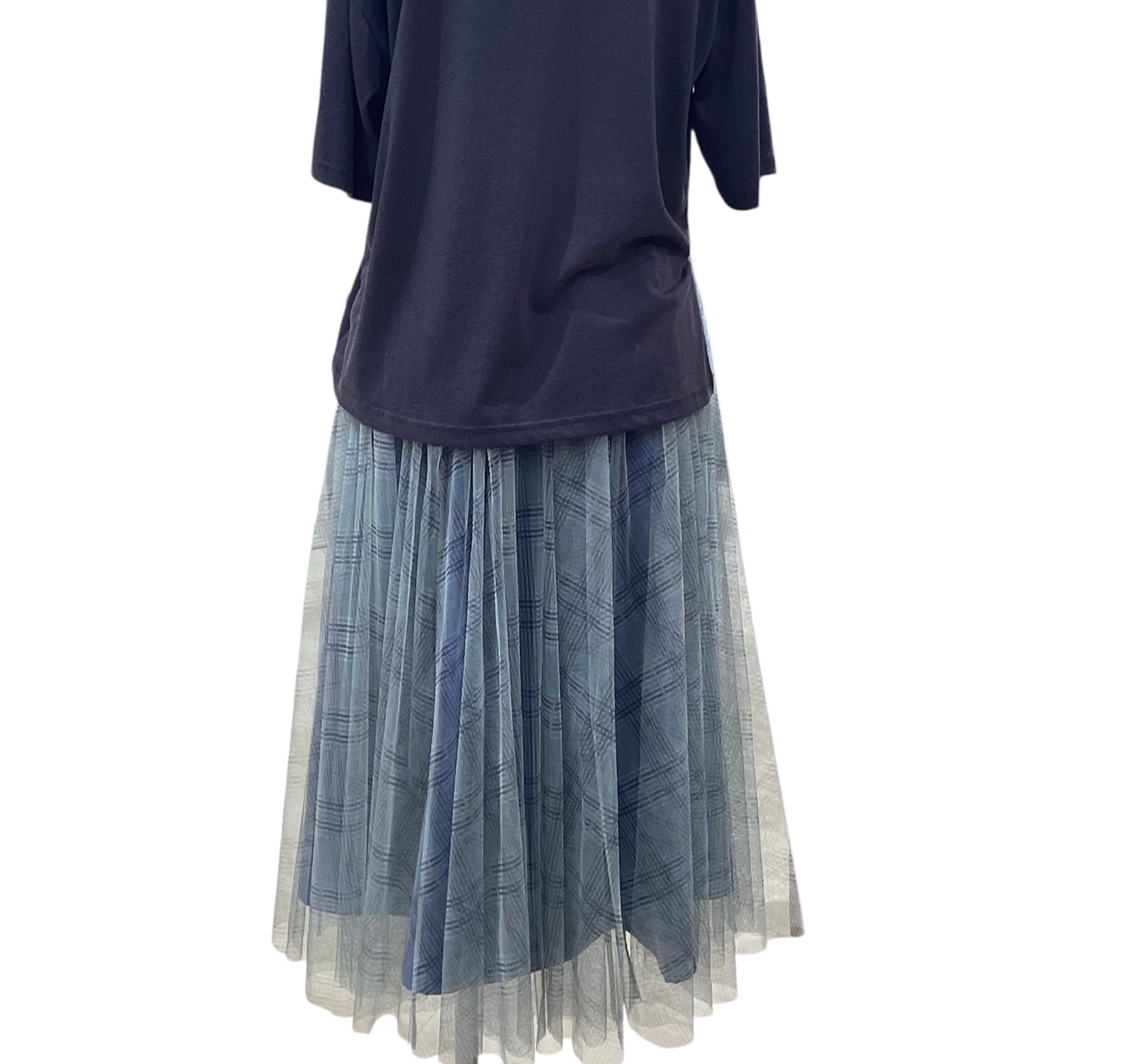 ◎チェックチュールロングSK