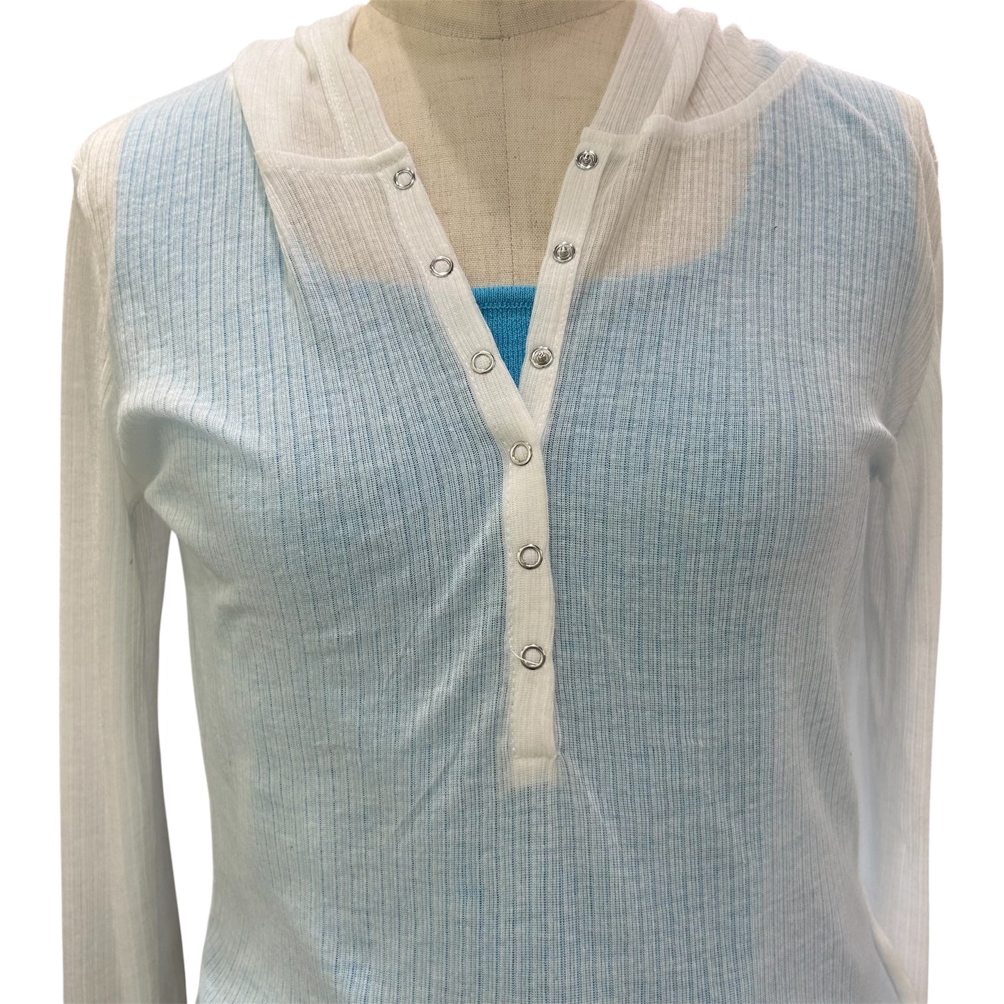 ◎無地シアーフーディーロンT