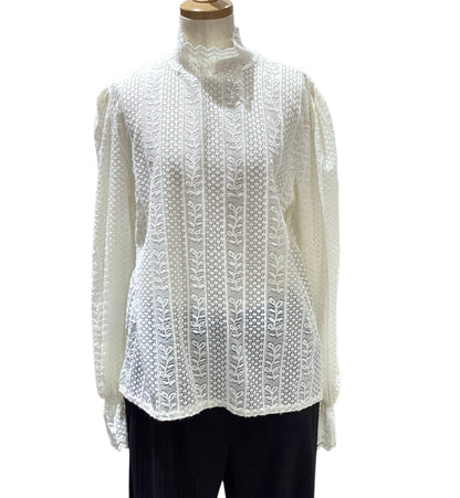 ◎肩パフレースTOPS