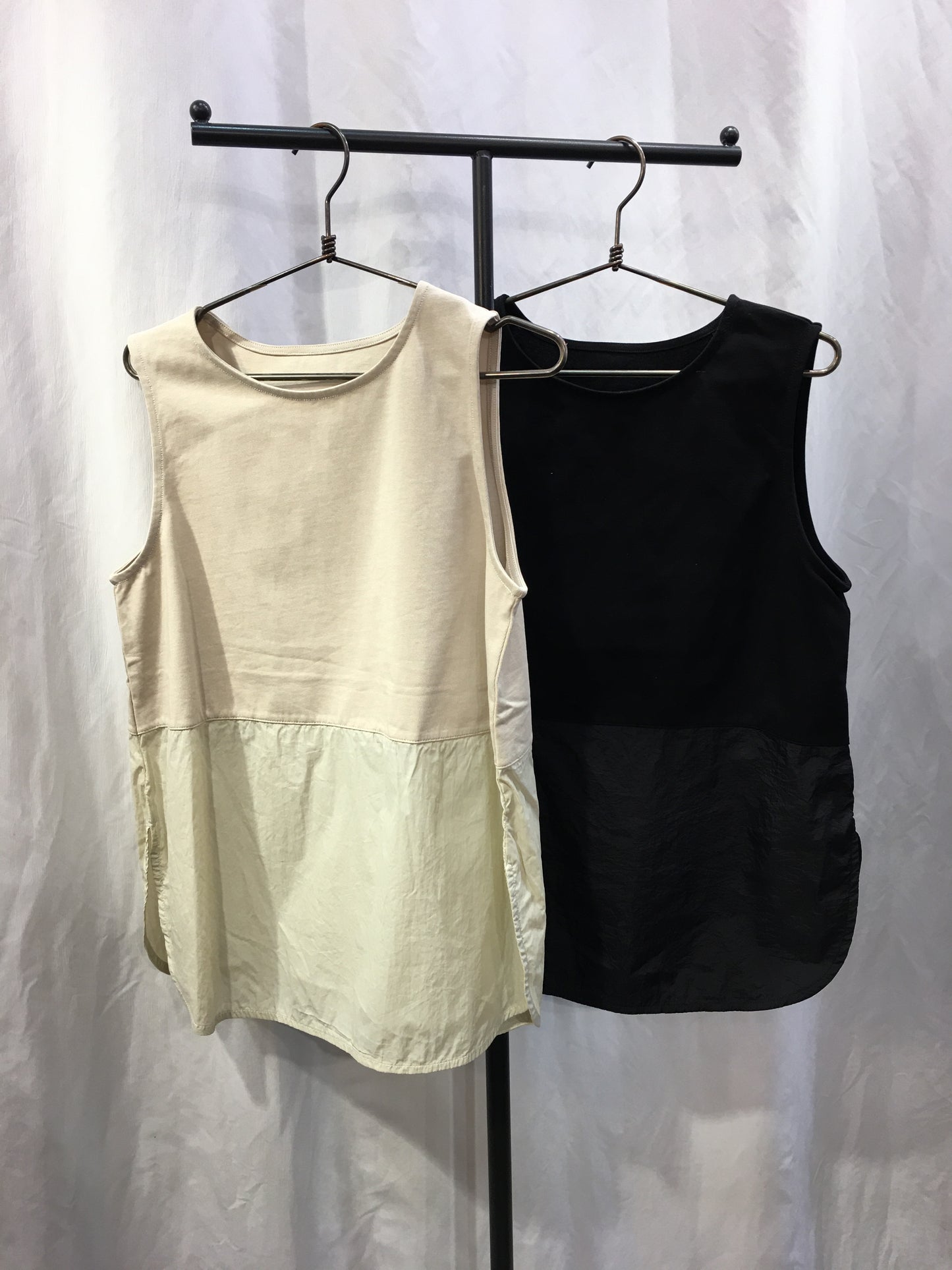 ☆C'EST MOIJEU 布帛切り替えタンク【ホワイトのみ予約商品　GW前後入荷予定】