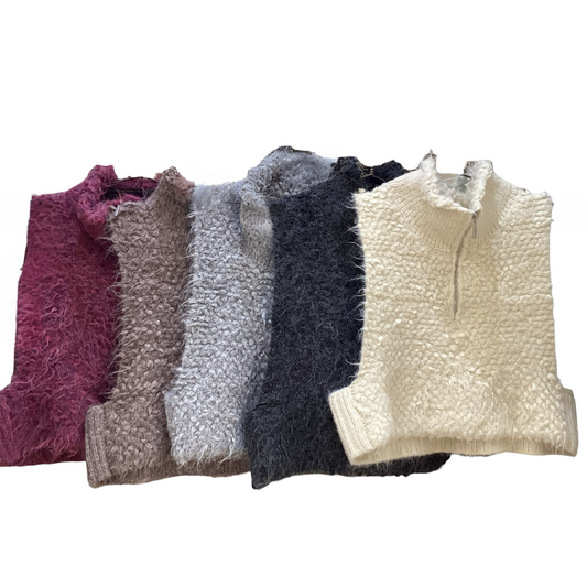 ◎vingtrois ハーフZIPニットベスト