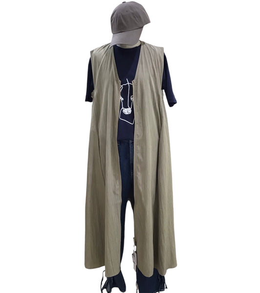 ◎サイドフレアロングZIPジレ【新色入荷】
