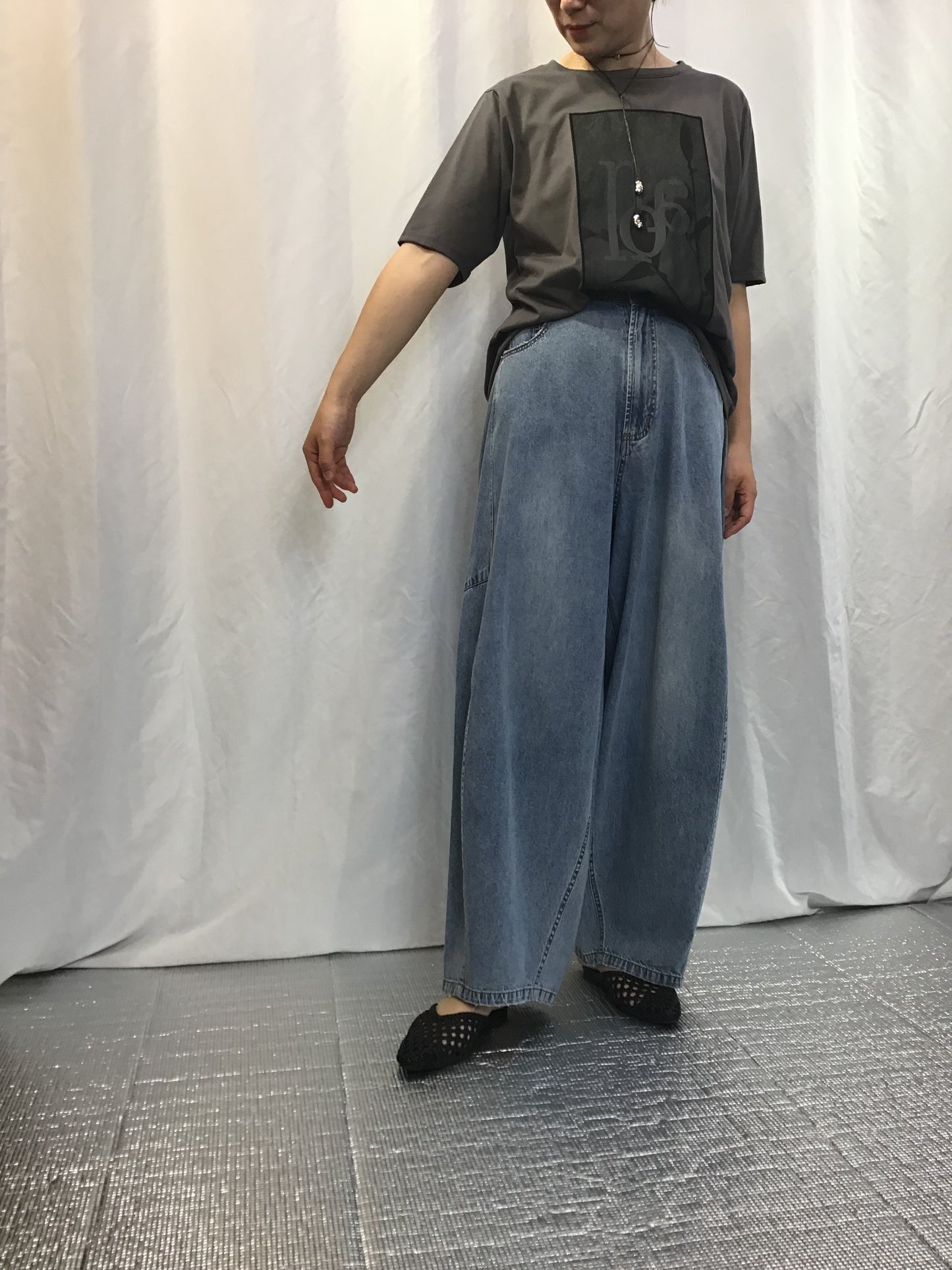 ☆boujeloud フラワーロゴプリントT