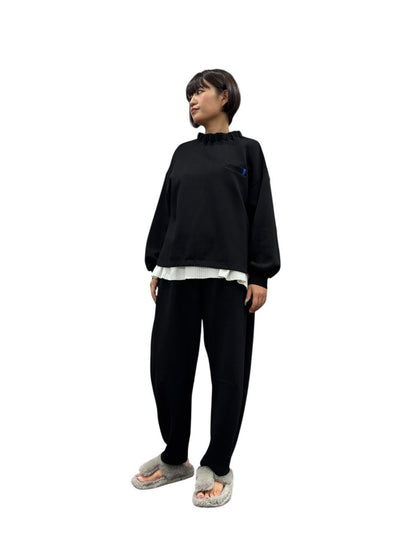 【予約商品11月末〜12月初】ayane 鹿の子ボンディングテーパードPT