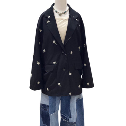 ◎小花柄刺繍テーラードジャケット