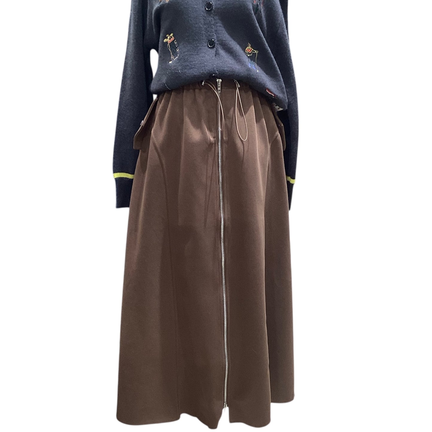 ◎vingtrois フロントジップスカート