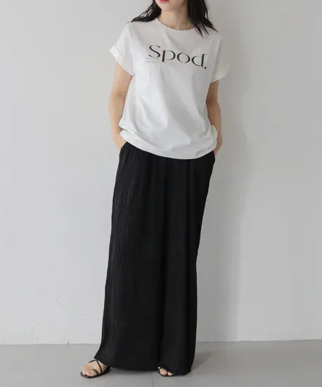 vingtrois ドライタッチコットンSPODロゴＴ