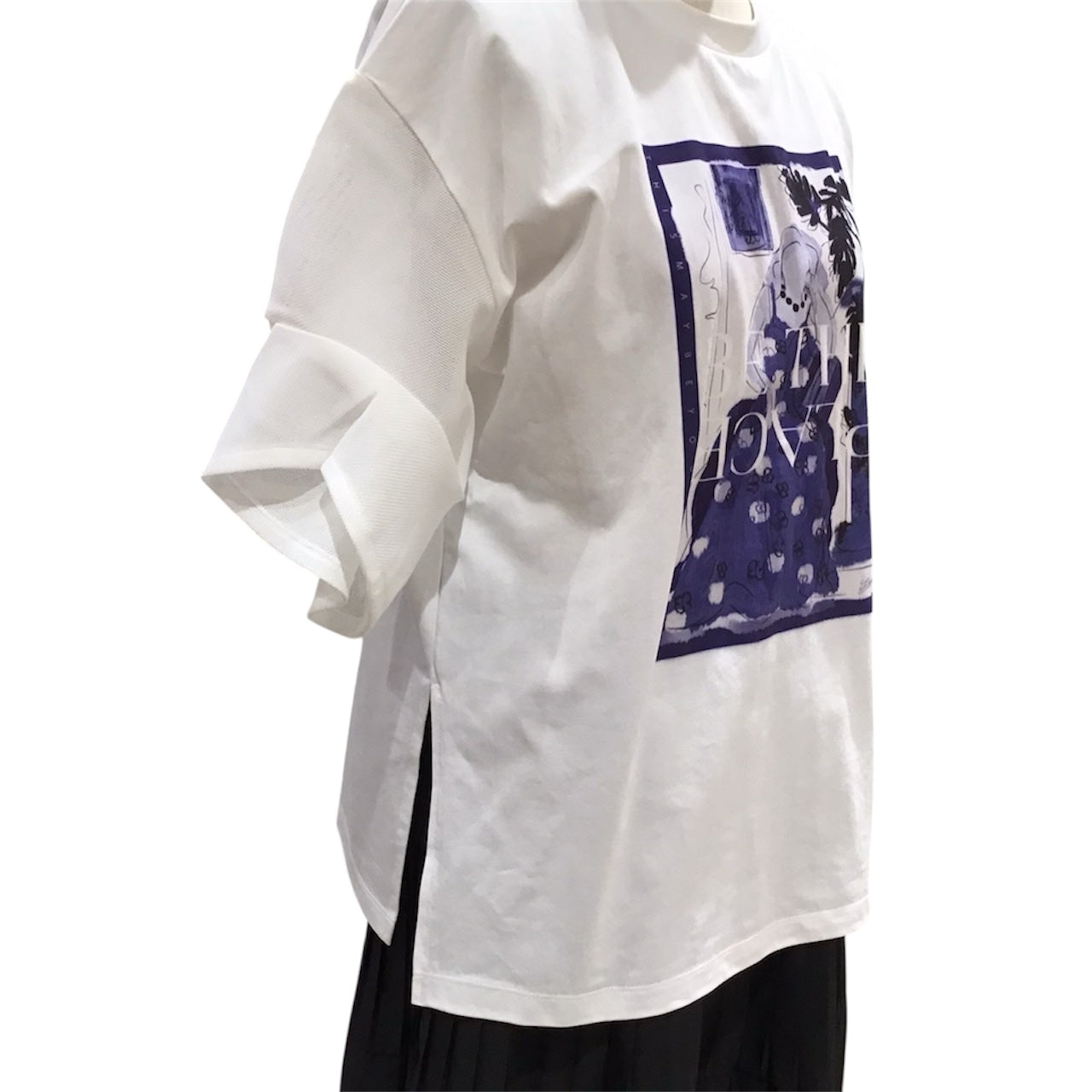 ◎Eimee Law アートプリントコクーンスリーブTOPS