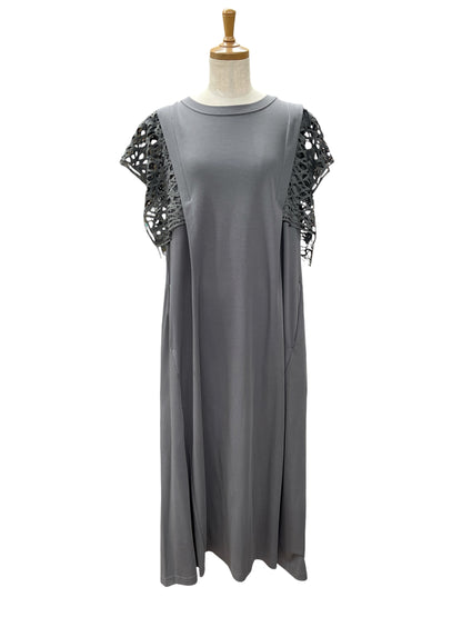 EGLANTINE 袖レースカットソーワンピース