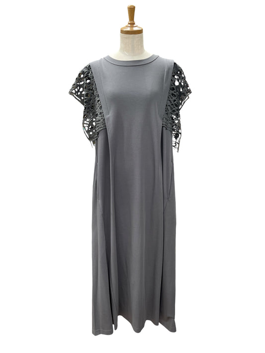 EGLANTINE 袖レースカットソーワンピース