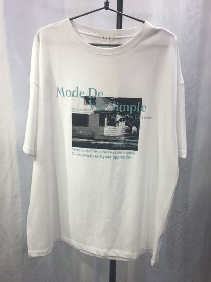 ☆Bab フォトプリントカラーロゴTシャツ