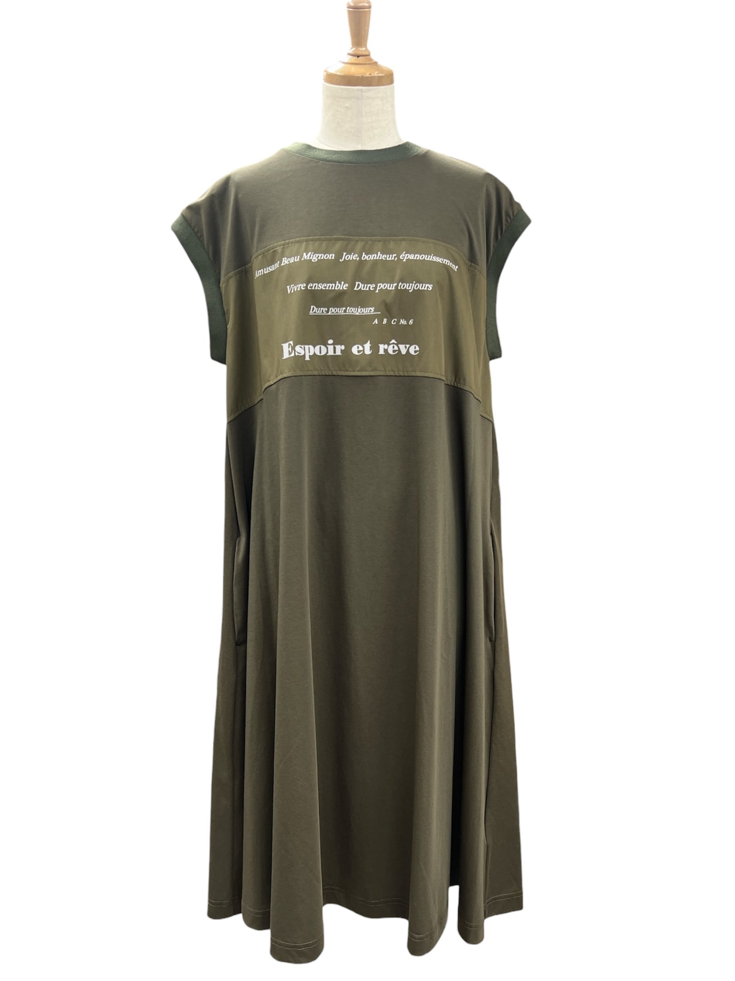 EGLANTINE ロゴプリントCSワンピース