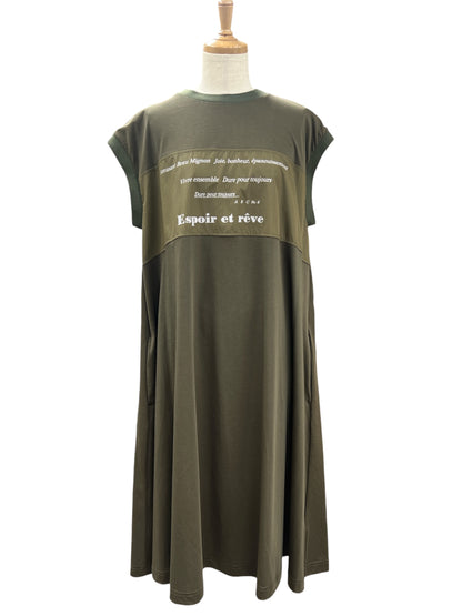 EGLANTINE ロゴプリントCSワンピース