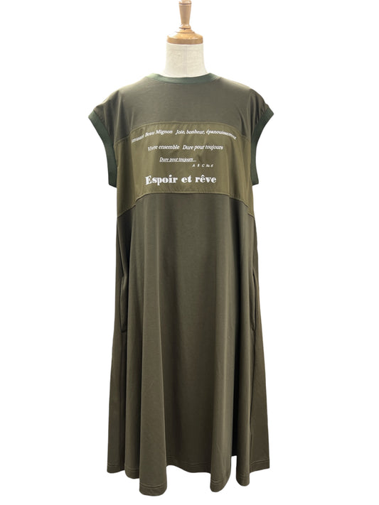 EGLANTINE ロゴプリントCSワンピース