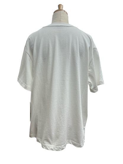 Anna Nicola モナリザ刺繍カットソー