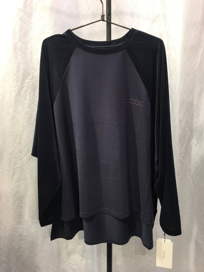 ☆CLOCHE袖シアーベロアT
