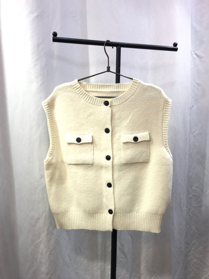 ☆ Amuelle Rosettaニットボタンベスト