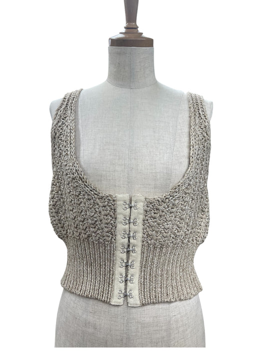 CLEIO 2wayリネンニットビスチェ