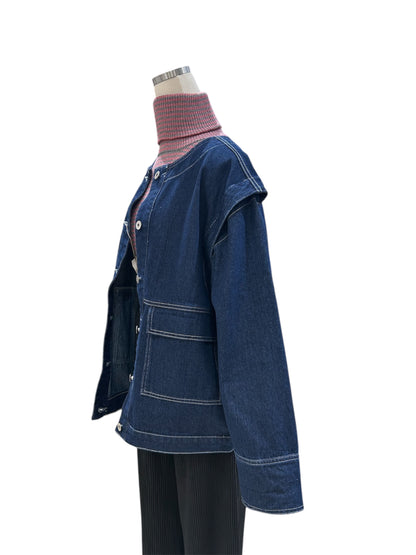 ◎2WAY袖取り外しデニムJK