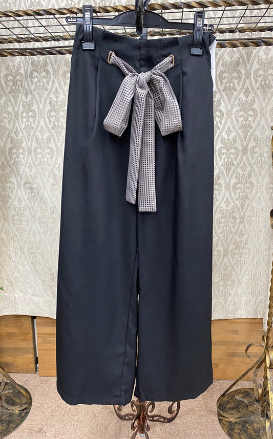 メッシュベルトワイドパンツ