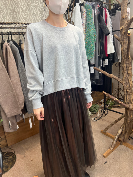 グリッターチュールスカート