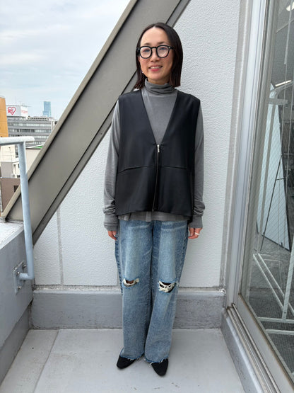 ☆予約CYANアシメギャザーウォームタートル【即日決済で次から使える10％還元クーポンもらえます】