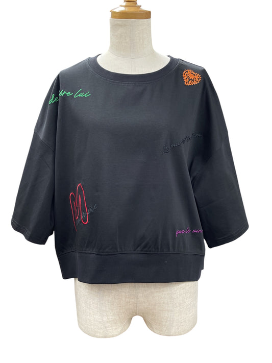MARC ランダムレター刺繍Tシャツ