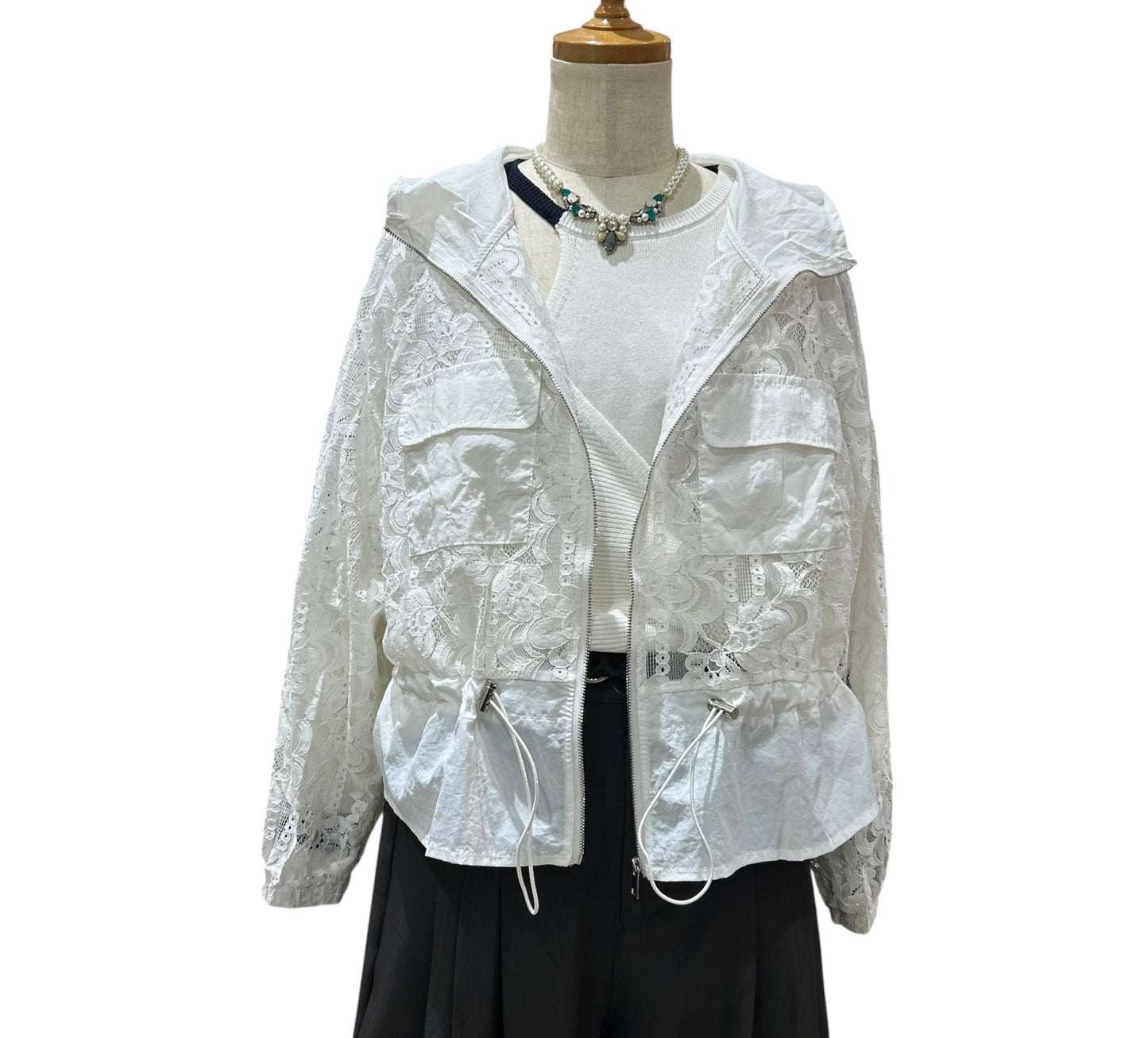 ◎【再入荷】レースブルゾン