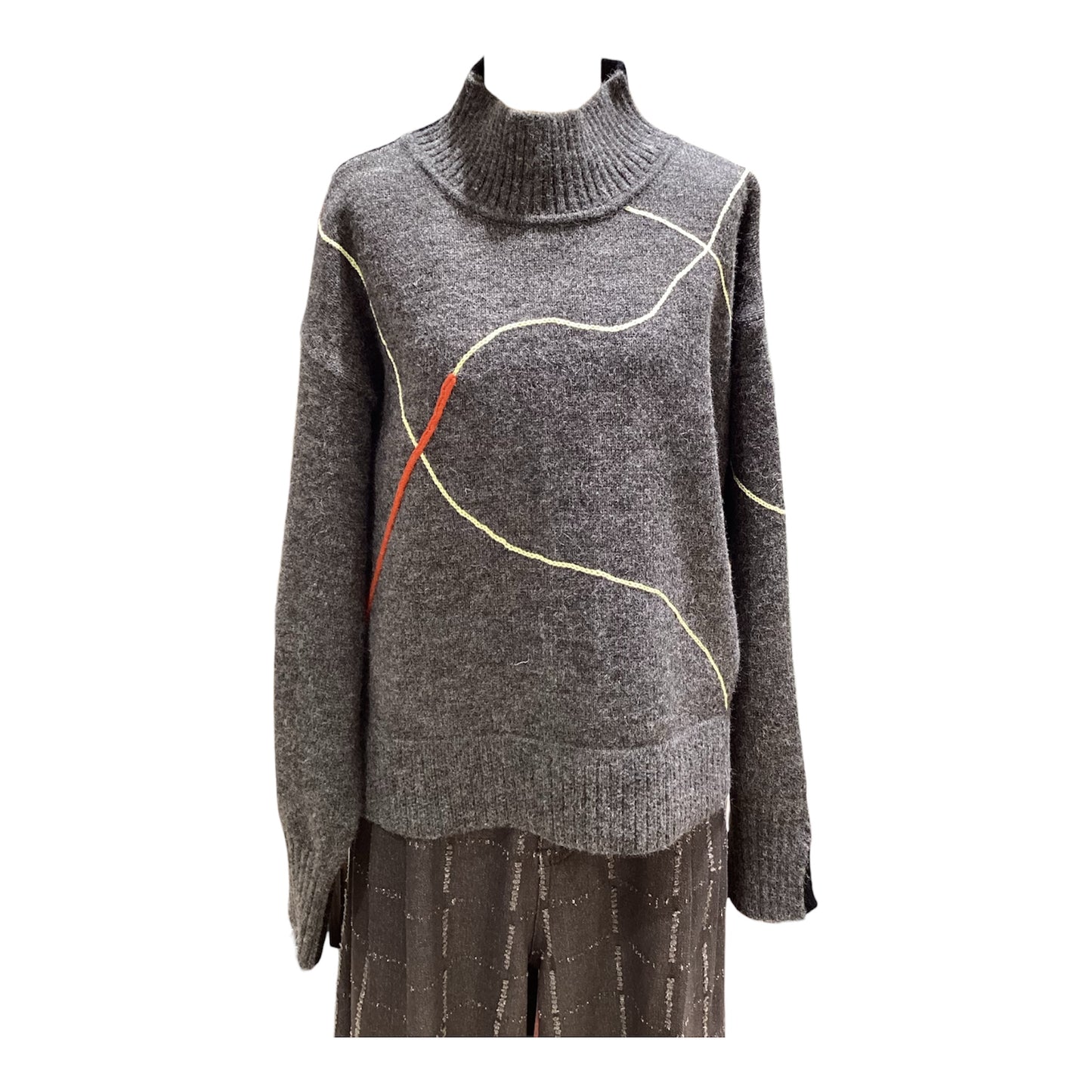 ◎Eimee Law アーチライン配色ニット