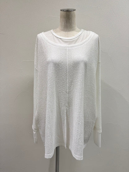 ⭐︎【予約商品】CYAN チュールコンビフロントスリットTOPS 即日決済10%クーポン還元🎁