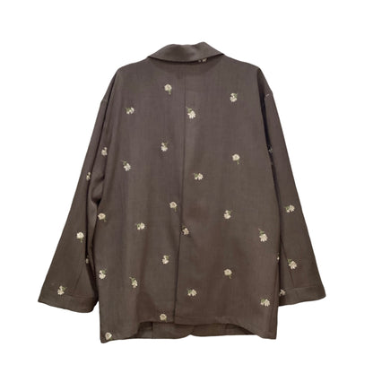 ◎小花柄刺繍テーラードジャケット