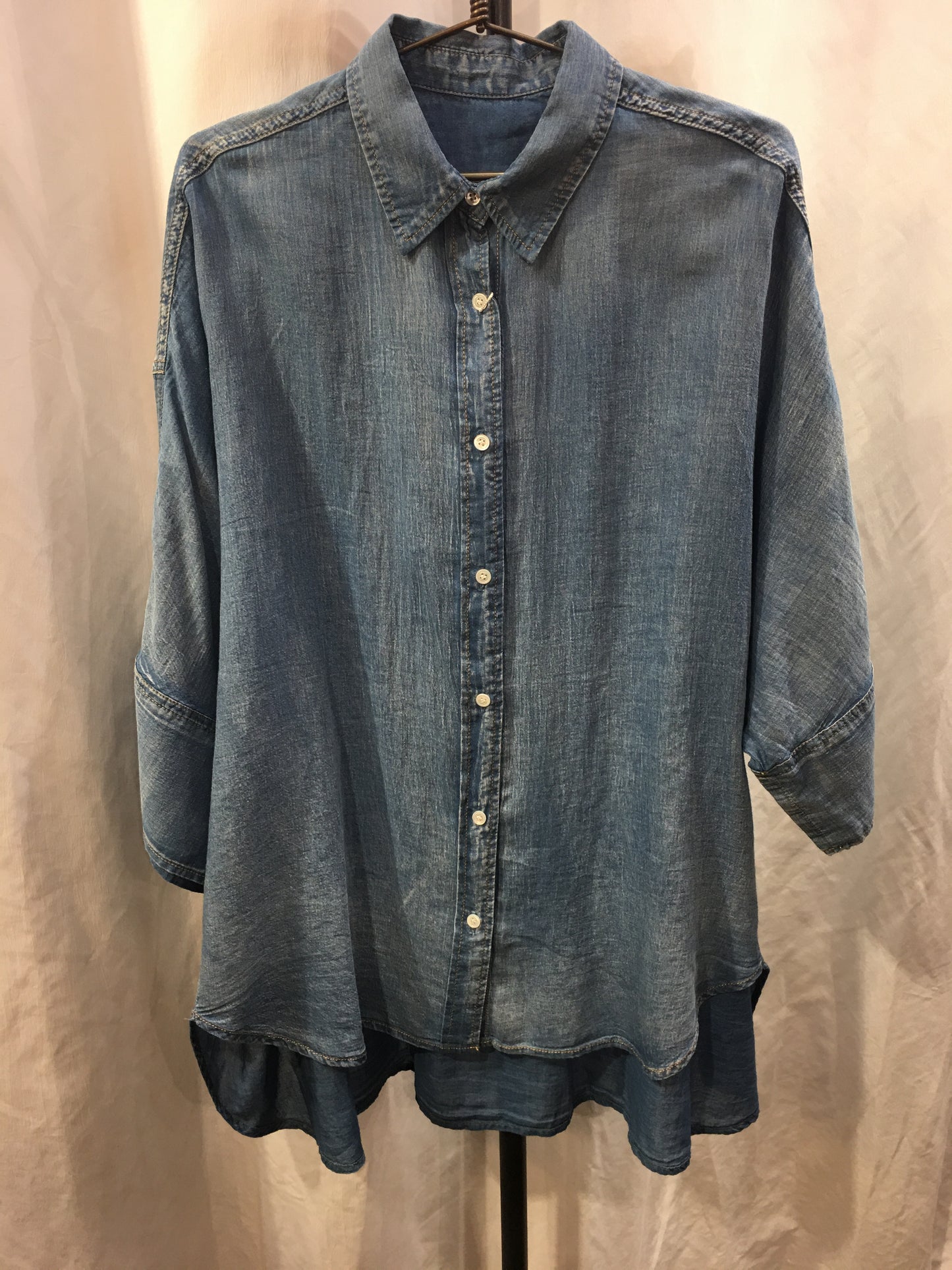 ☆ACUTAシアーデニムビッグカフスドルマンSH