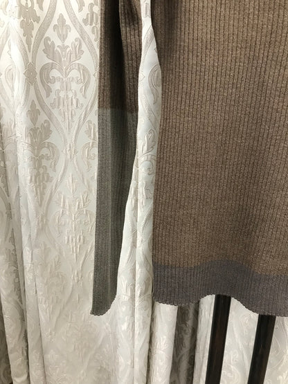 ブロック配色リブニット