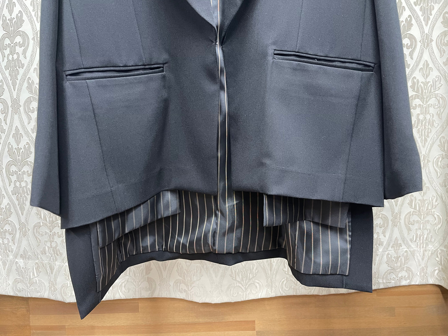 TEVALT 配色ストライプポイントアシンヘムJK