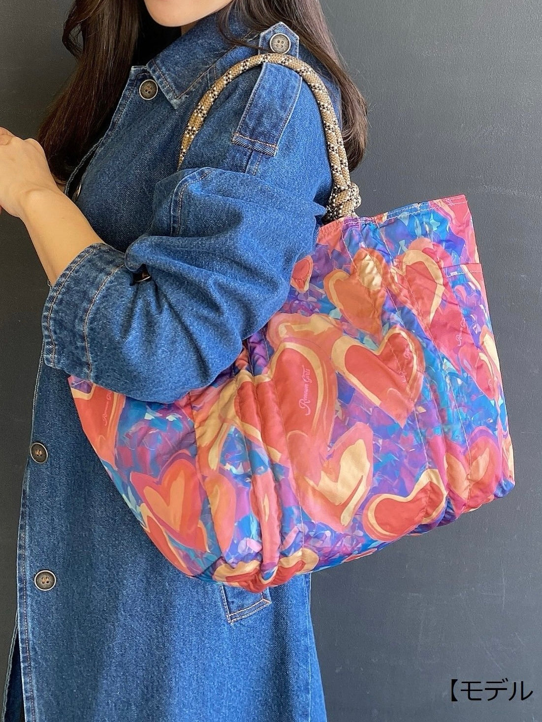 LAMBMOOE  レナウン娘ロゴ刺繍トート
