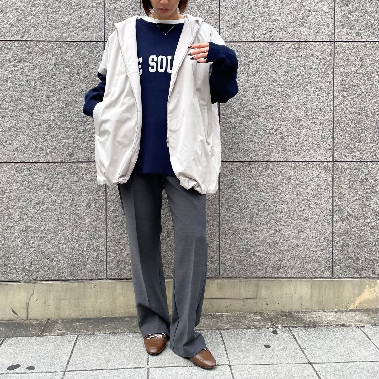 ☆ ☆ AnnaKerry 中綿ポンチョベスト