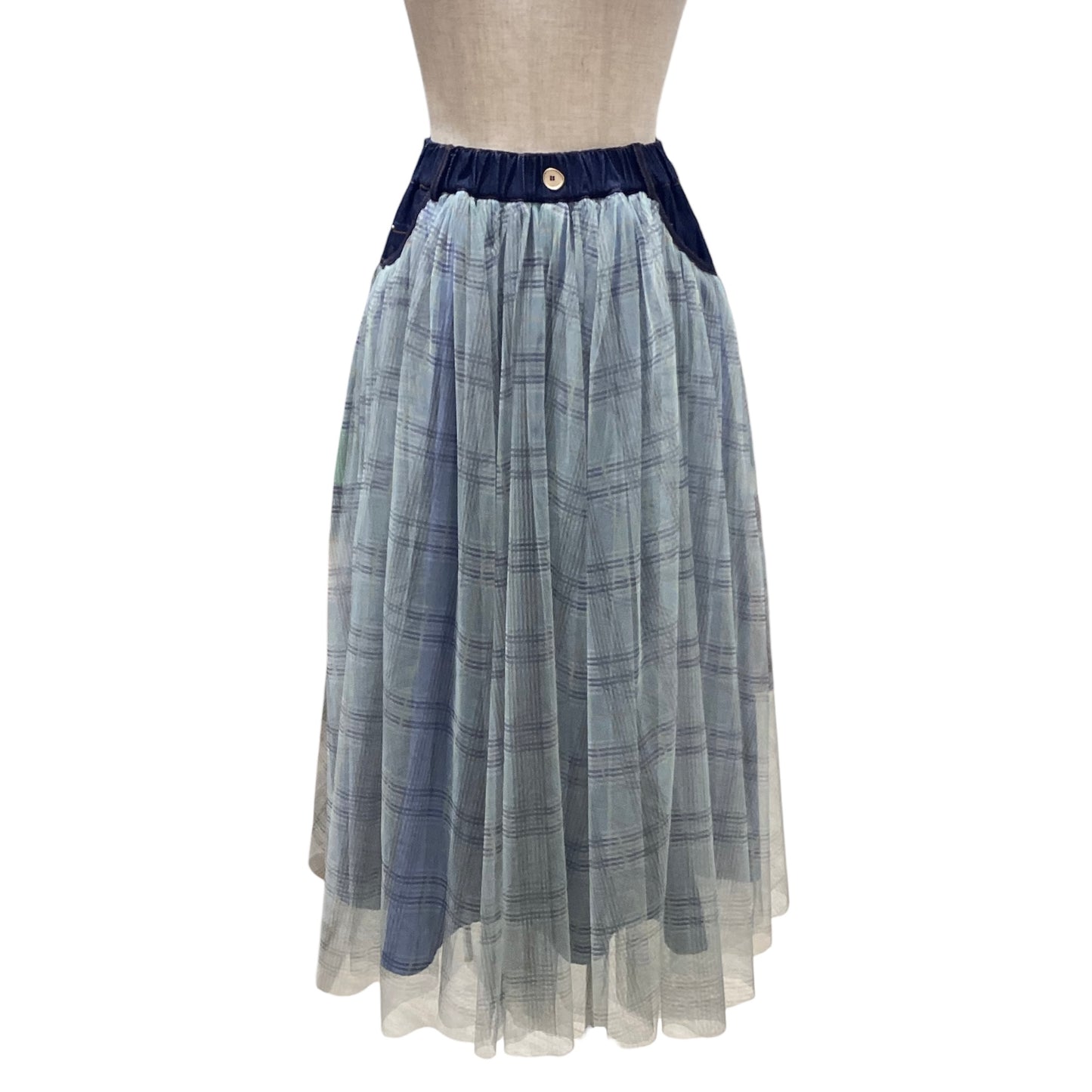 ◎チェックチュールロングSK