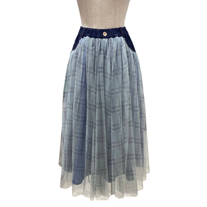 ◎チェックチュールロングSK