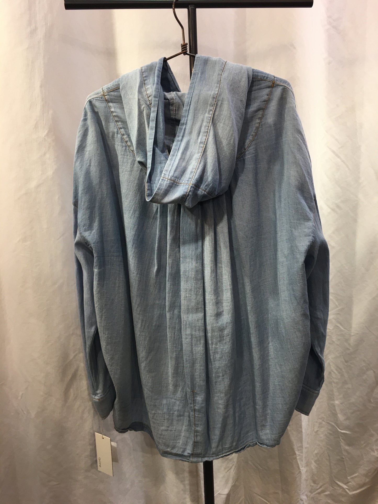 ☆ayaneシアーデニムフーディシャツ