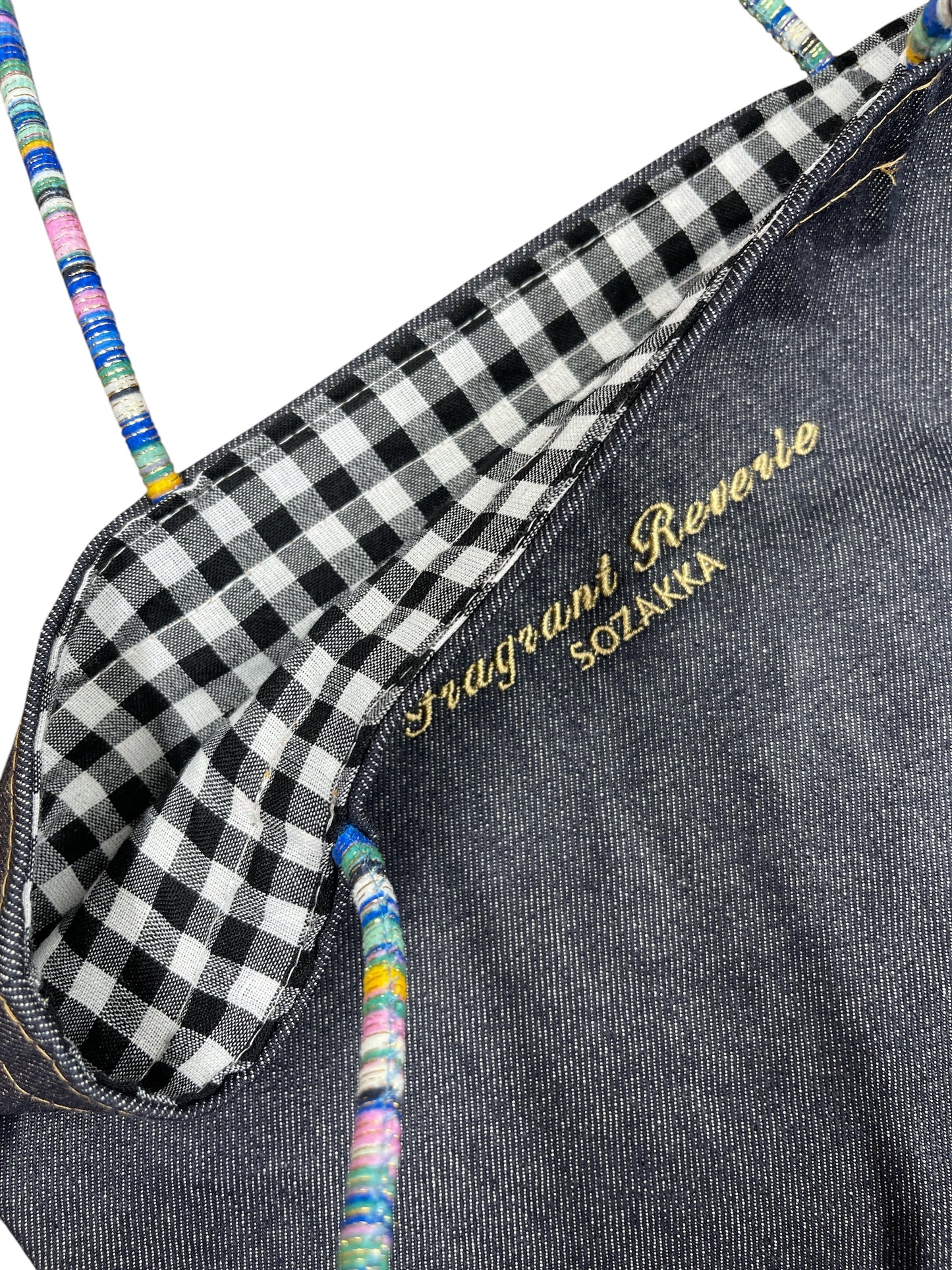 adia マルチカラーショルダー　リバーシブルBAG